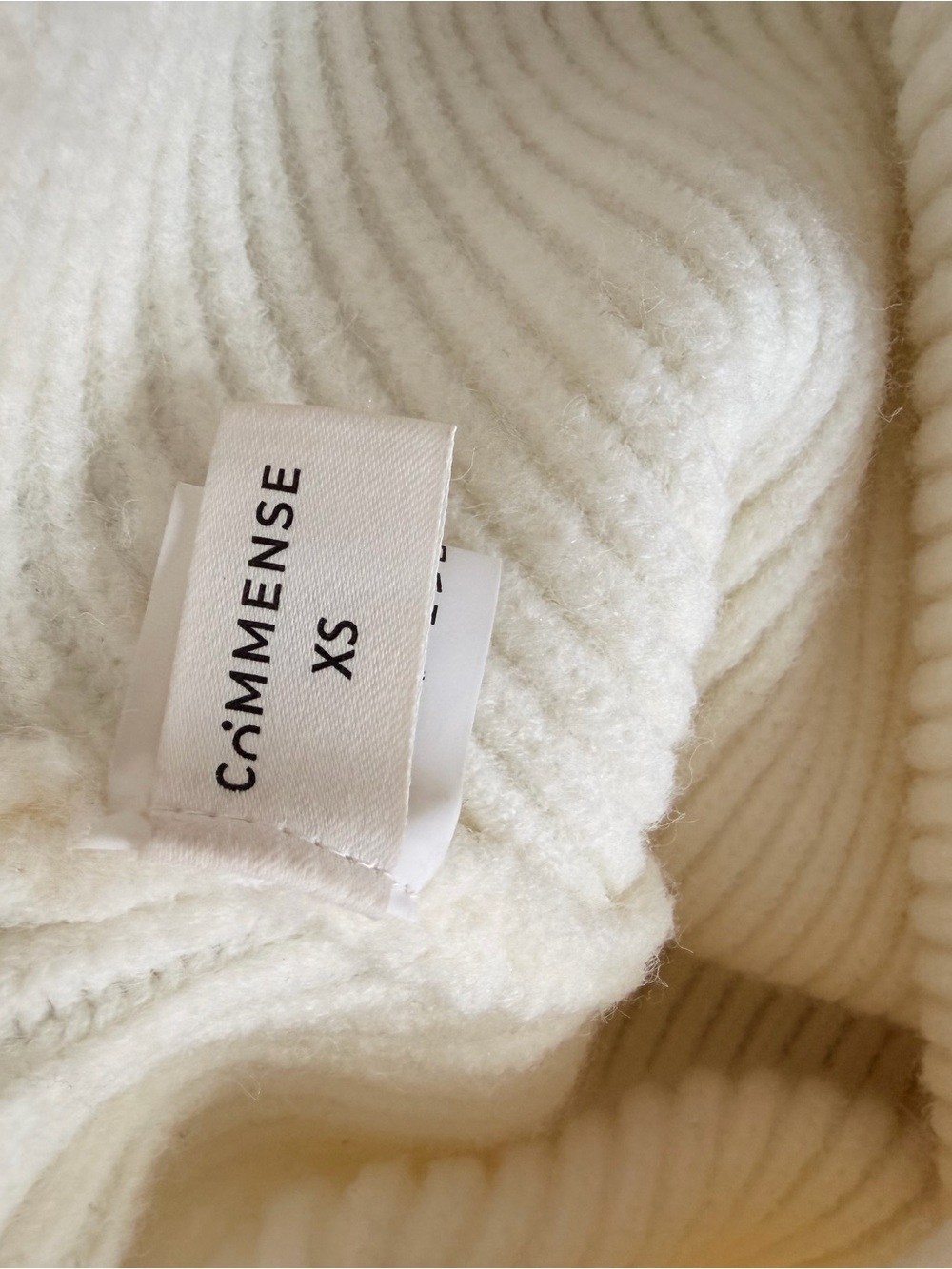 Commense Cream Open-Front Ribbed Shrug - Picture 2 of 4